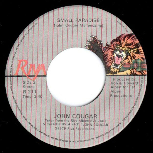 John Cougar Mellencamp : Hand To Hold On To (7", Single)