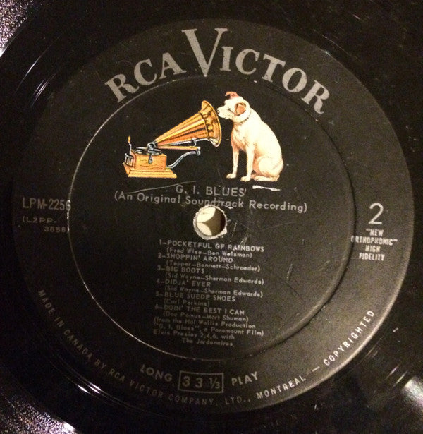 Elvis Presley : G. I. Blues (LP, Album, Mono)