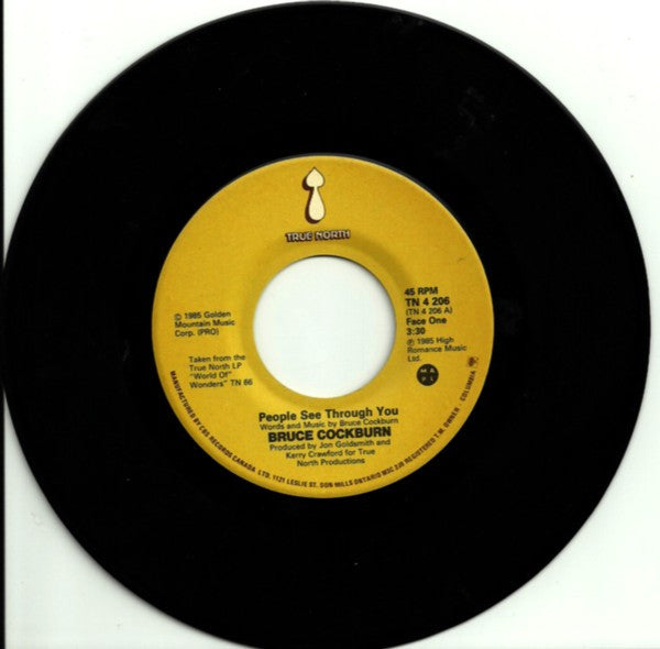 Bruce Cockburn : People See Through You (7", Single)