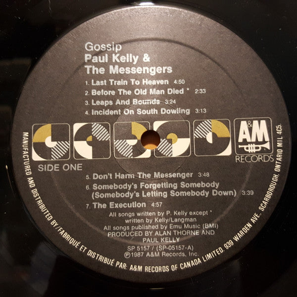 Paul Kelly And The Messengers : Gossip (LP, Album)
