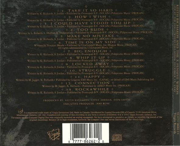 Keith Richards And The X-Pensive Winos : Live At The Hollywood Palladium (CD, Album, RE)