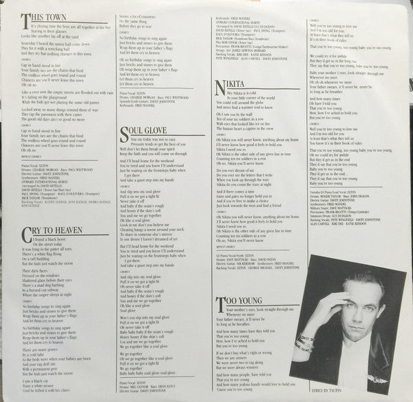 Elton John : Ice On Fire (LP, Album)