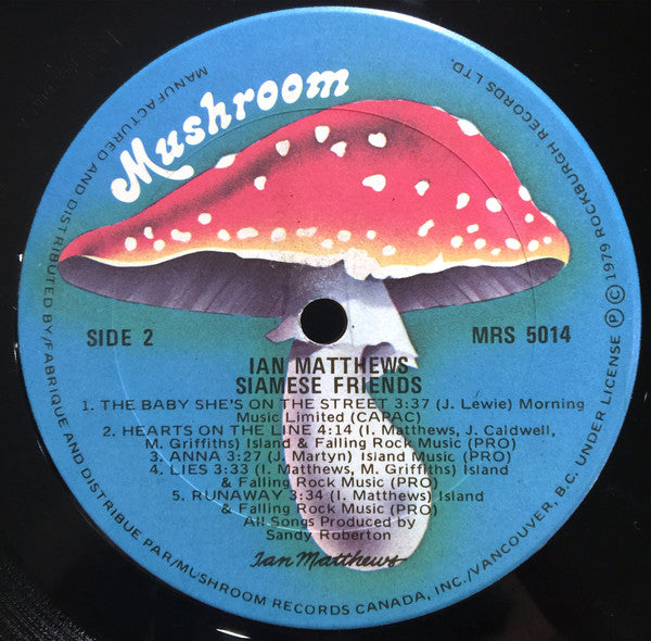 Ian Matthews* : Siamese Friends (LP, Album)
