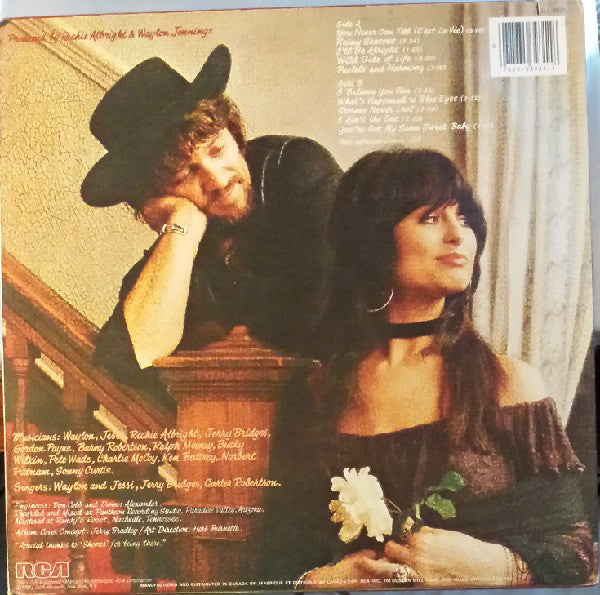 Waylon Jennings And Jessi Colter : Leather And Lace (LP, Album)