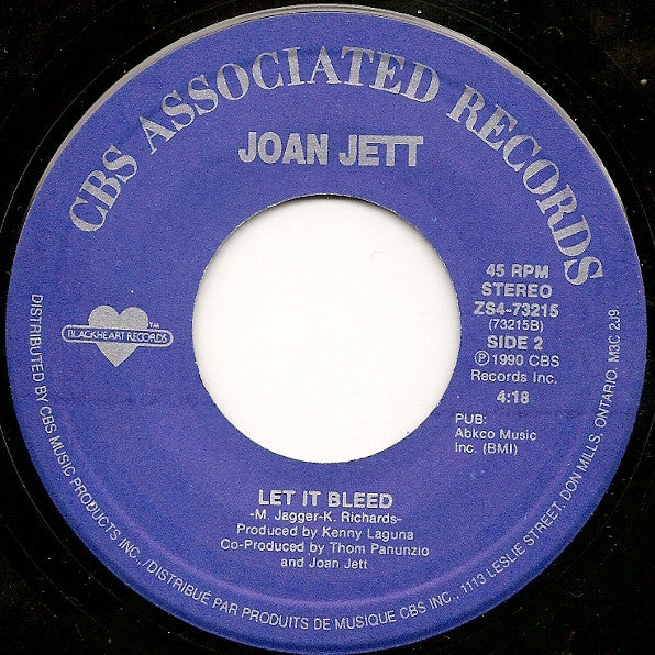Joan Jett : Dirty Deeds / Let It Bleed (7")