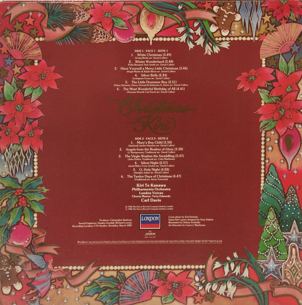 Kiri Te Kanawa : Christmas With Kiri (LP)