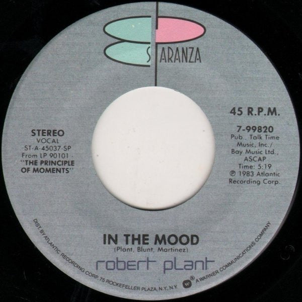 Robert Plant : In The Mood (7")