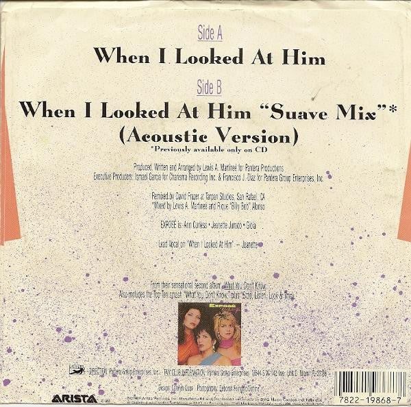 Exposé : When I Looked At Him (7", Single)