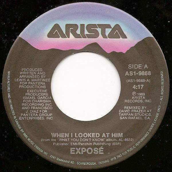 Exposé : When I Looked At Him (7", Single)