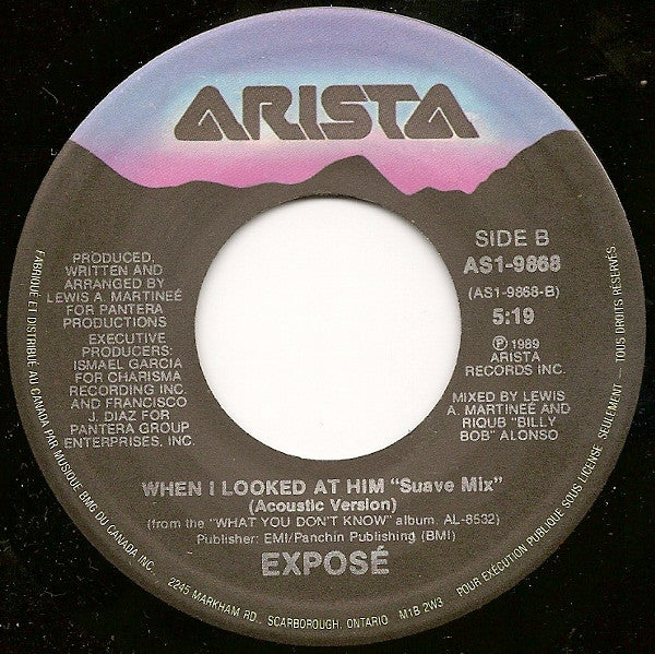 Exposé : When I Looked At Him (7", Single)