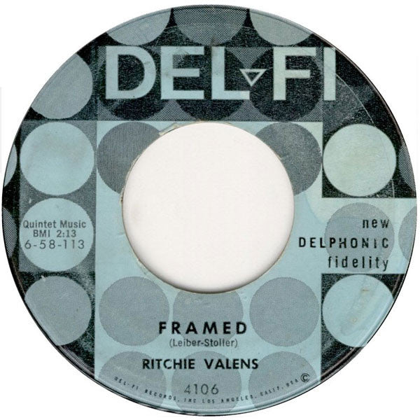Ritchie Valens : Come On, Let's Go / Framed (7", Single, Mono, Styrene, All)