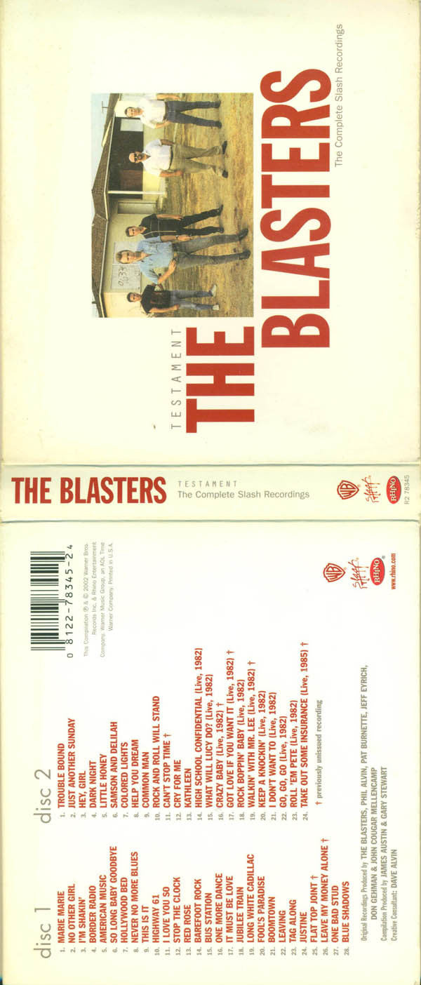 The Blasters : Testament (The Complete Slash Recordings) (2xCD, Comp, RM, Dig)