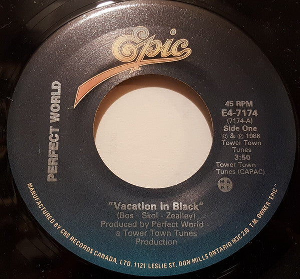 Perfect World (2) : Vacation In Black (7")