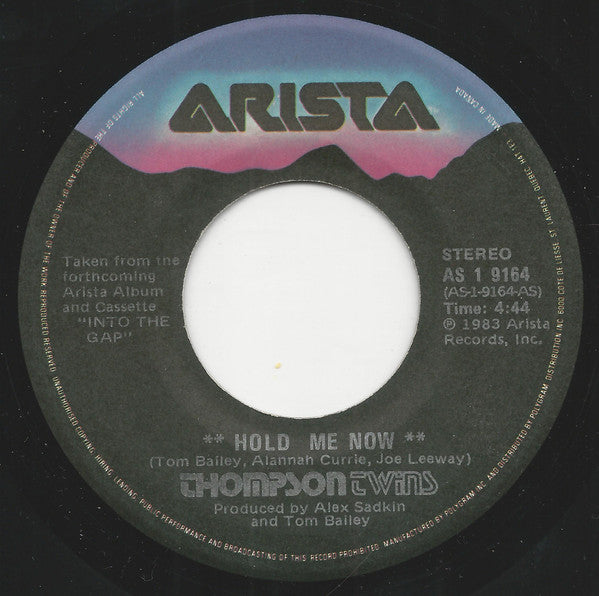 Thompson Twins : Hold Me Now (7", Single)