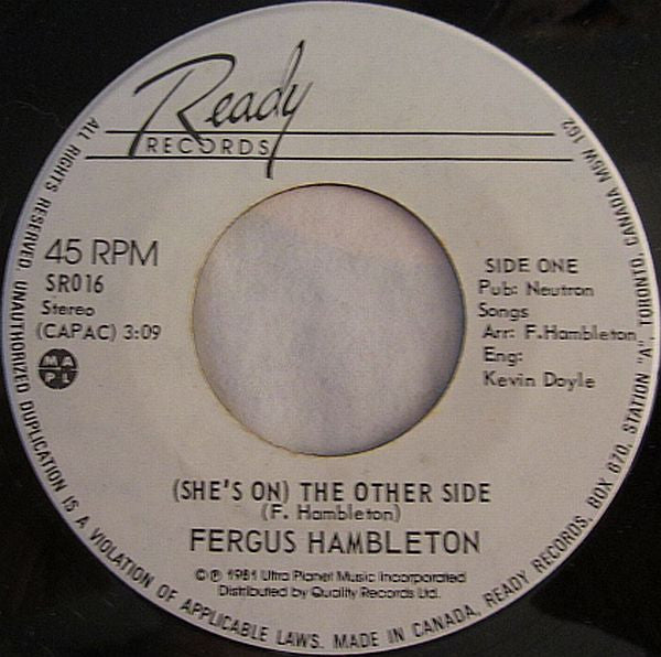 Fergus Hambleton : (She's On)The Other Side  (7", Single)
