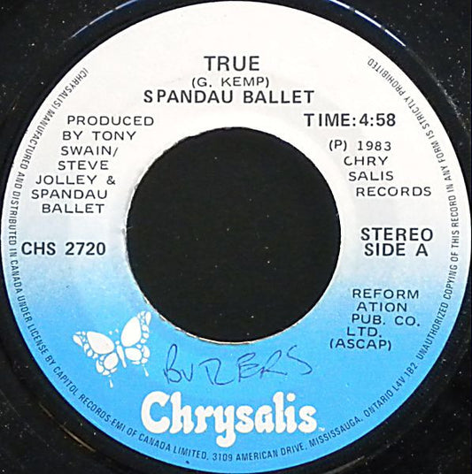 Spandau Ballet : True (7", Single)
