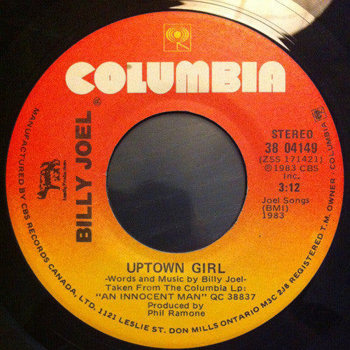 Billy Joel : Uptown Girl (7", Single)