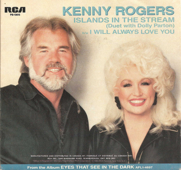 Kenny Rogers Duet With Dolly Parton : Islands In The Stream (7", Single)