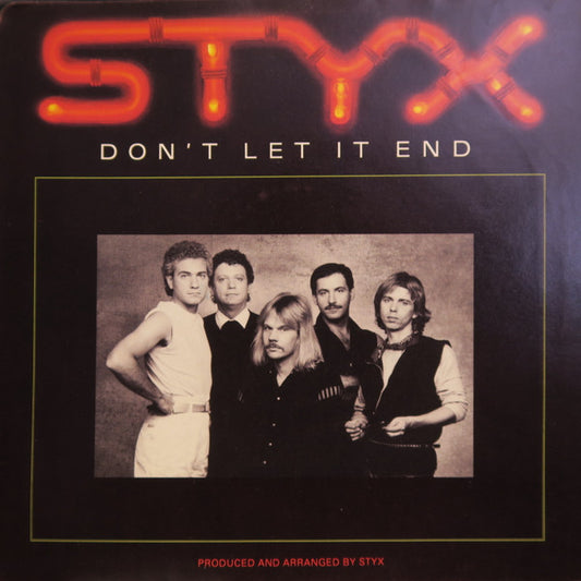 Styx : Don't Let It End (7", Single)