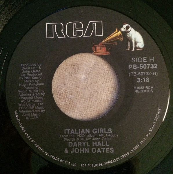 Daryl Hall & John Oates : Italian Girls (7")