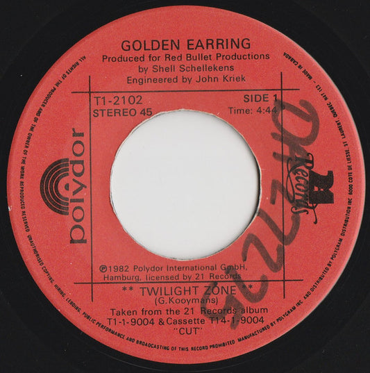 Golden Earring : Twilight Zone (7", Single)