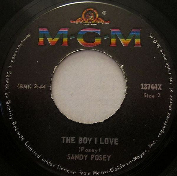 Sandy Posey : I Take It Back (7", Single)