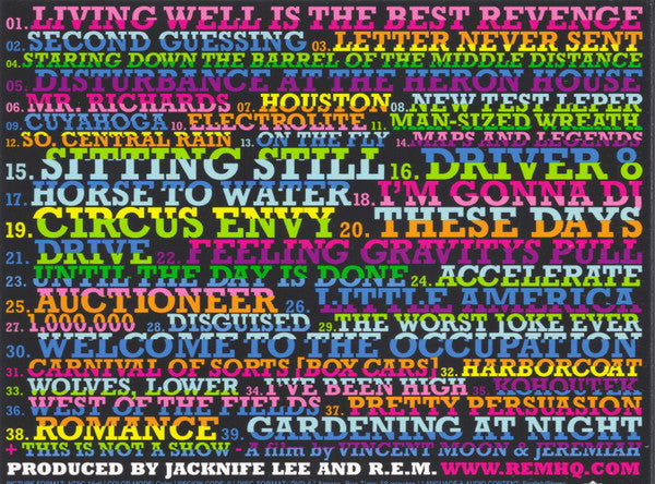 R.E.M. : Live At The Olympia In Dublin 39 Songs (2xCD, Album + DVD, Multichannel, NTSC)