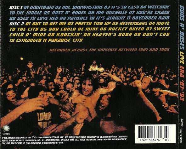Guns N' Roses : Live Era '87-'93 (2xCD, Album, Club)