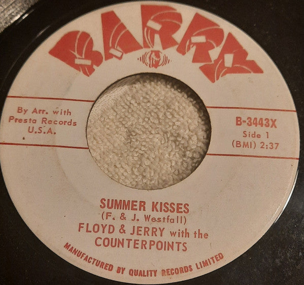 Floyd And Jerry With The Counterpoints (2) : Summer Kisses (7", Single)