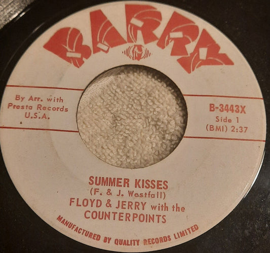 Floyd And Jerry With The Counterpoints (2) : Summer Kisses (7", Single)