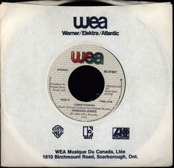 Howard Jones : New Song (7", Single)