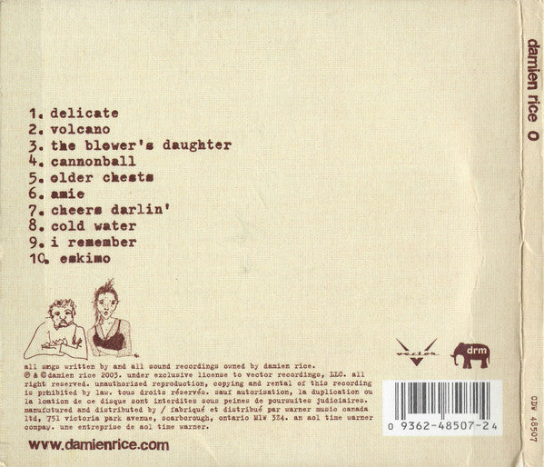 Damien Rice : O (CD, Album, Car)
