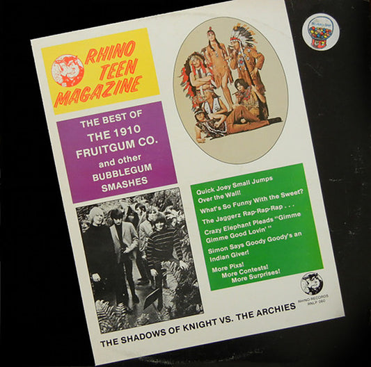 Various : Rhino Teen Magazine - The Best Of The 1910 Fruitgum Company And Other Bubblegum Smashes (Volume 2) (LP, Album, Comp, scr)