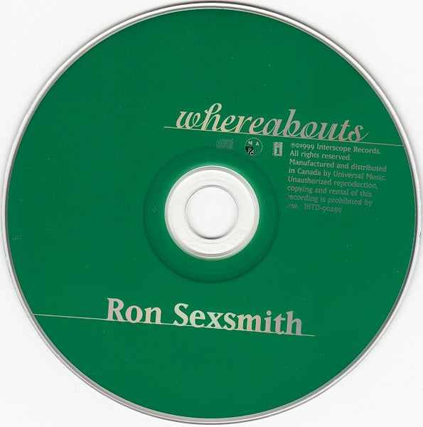 Ron Sexsmith : Whereabouts (CD, Album)