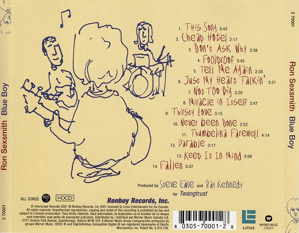 Ron Sexsmith : Blue Boy (HDCD, Album)