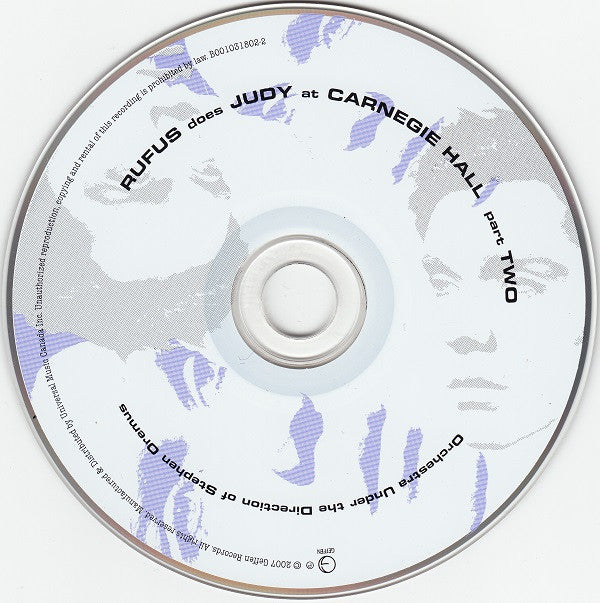 Rufus Wainwright : Rufus Does Judy At Carnegie Hall (2xCD, Album)