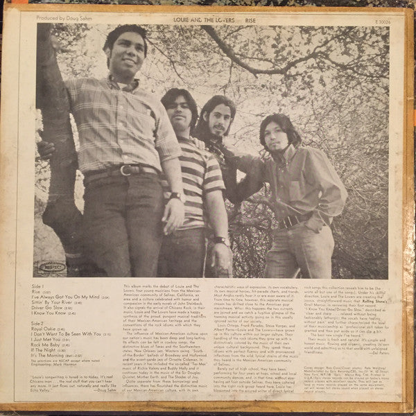 Louie And The Lovers : Rise (LP, Album)