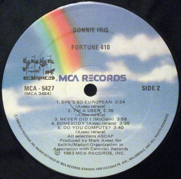 Donnie Iris : Fortune 410 (LP, Album)