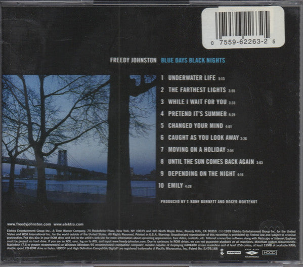 Freedy Johnston : Blue Days Black Nights (HDCD, Album, Enh)
