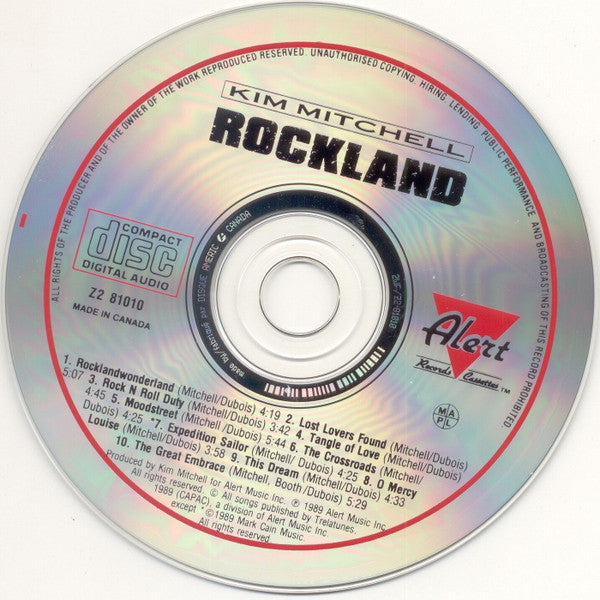 Kim Mitchell : Rockland (CD, Album)