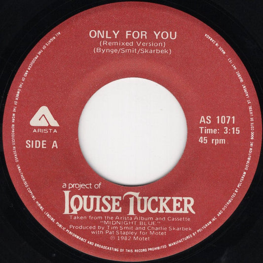A Project Of Louise Tucker* : Only For You (7")