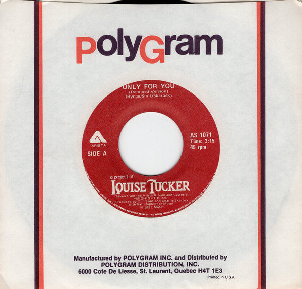 A Project Of Louise Tucker* : Only For You (7")