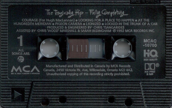 The Tragically Hip : Fully Completely (Cass, Album, Dol)