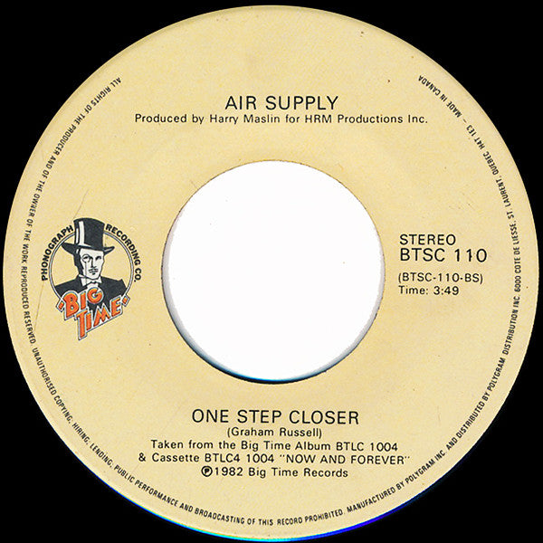Air Supply : Even The Nights Are Better (7", Single)