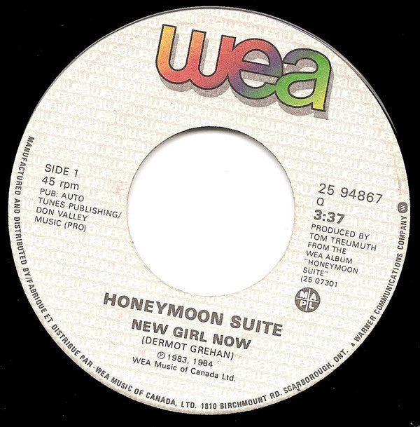 Honeymoon Suite : New Girl Now (7", Single)