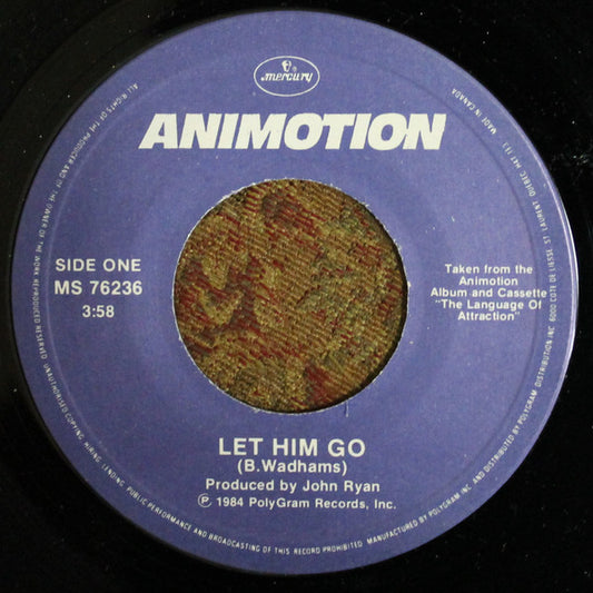 Animotion : Let Him Go (7", Single)