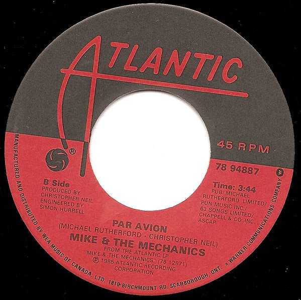 Mike & The Mechanics : Silent Running (7")