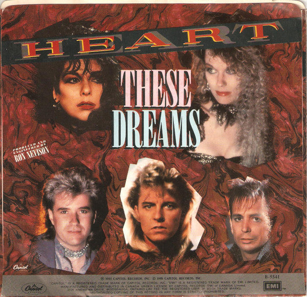 Heart : These Dreams (7", Single)