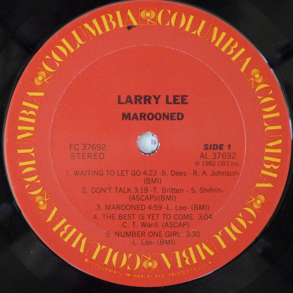 Larry Lee (3) : Marooned (LP, Album)