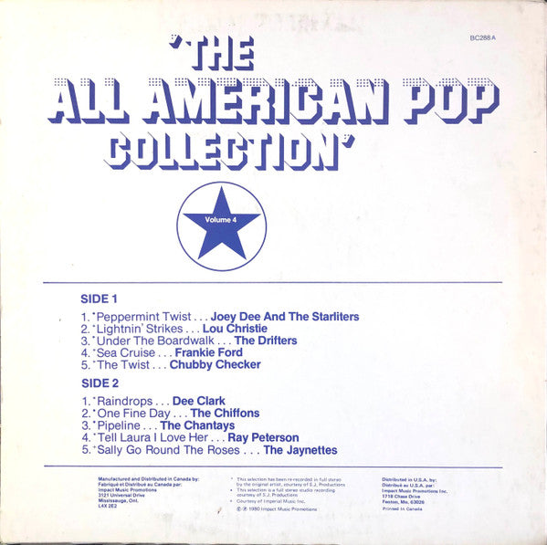 Various : The All American Pop Collection Volume 4 (LP, Comp)